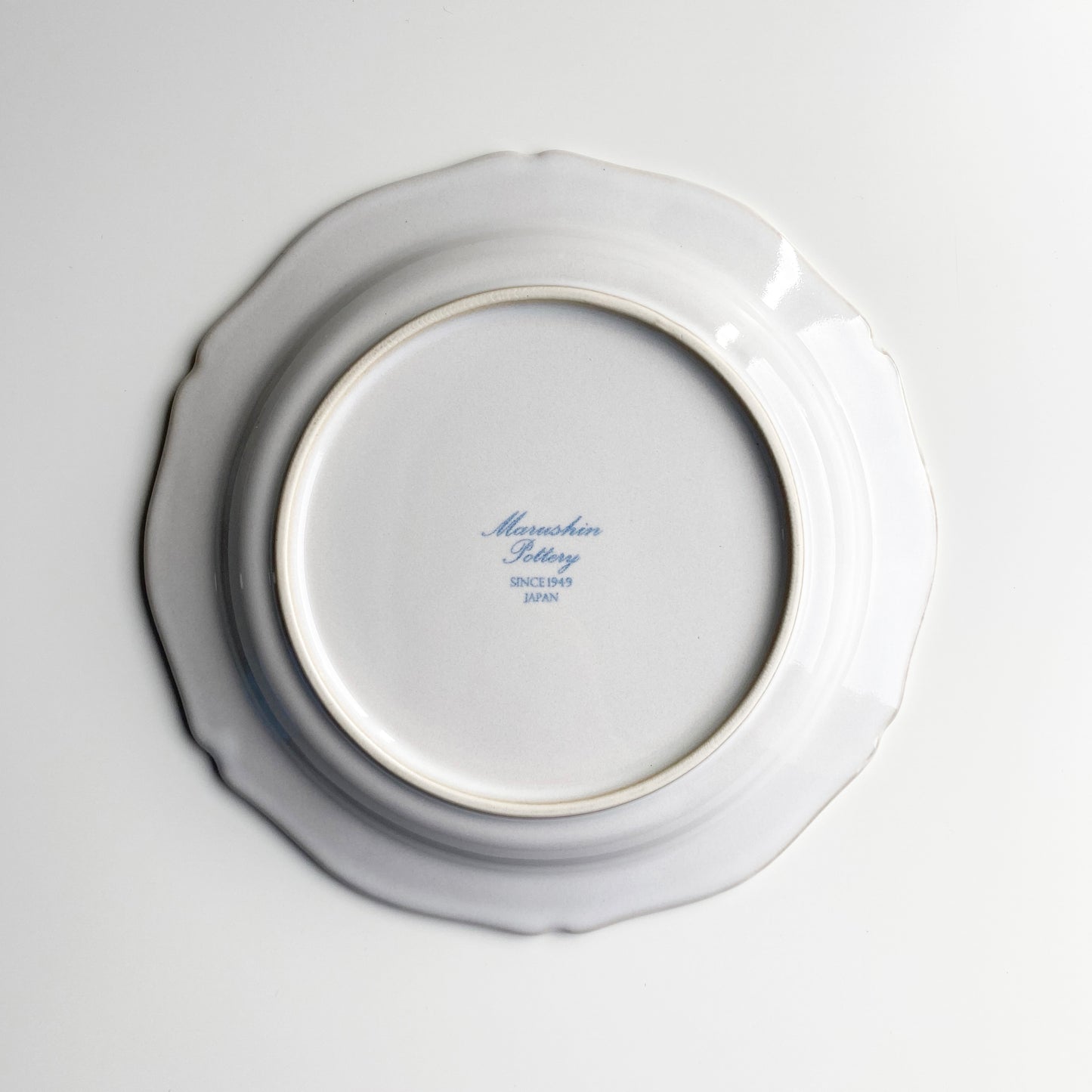 Mino ware Plate M - Greige White