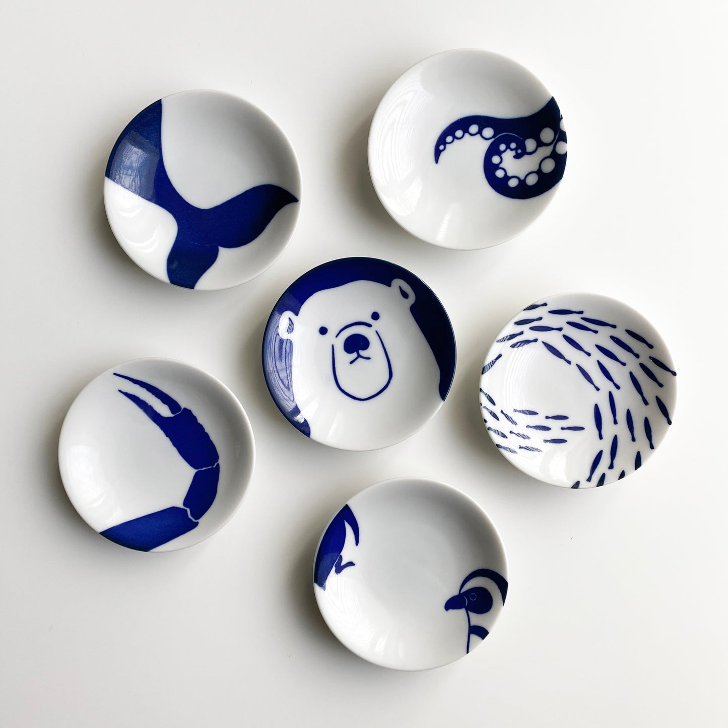 Mino ware Small Plate Set - Mini Aquarium