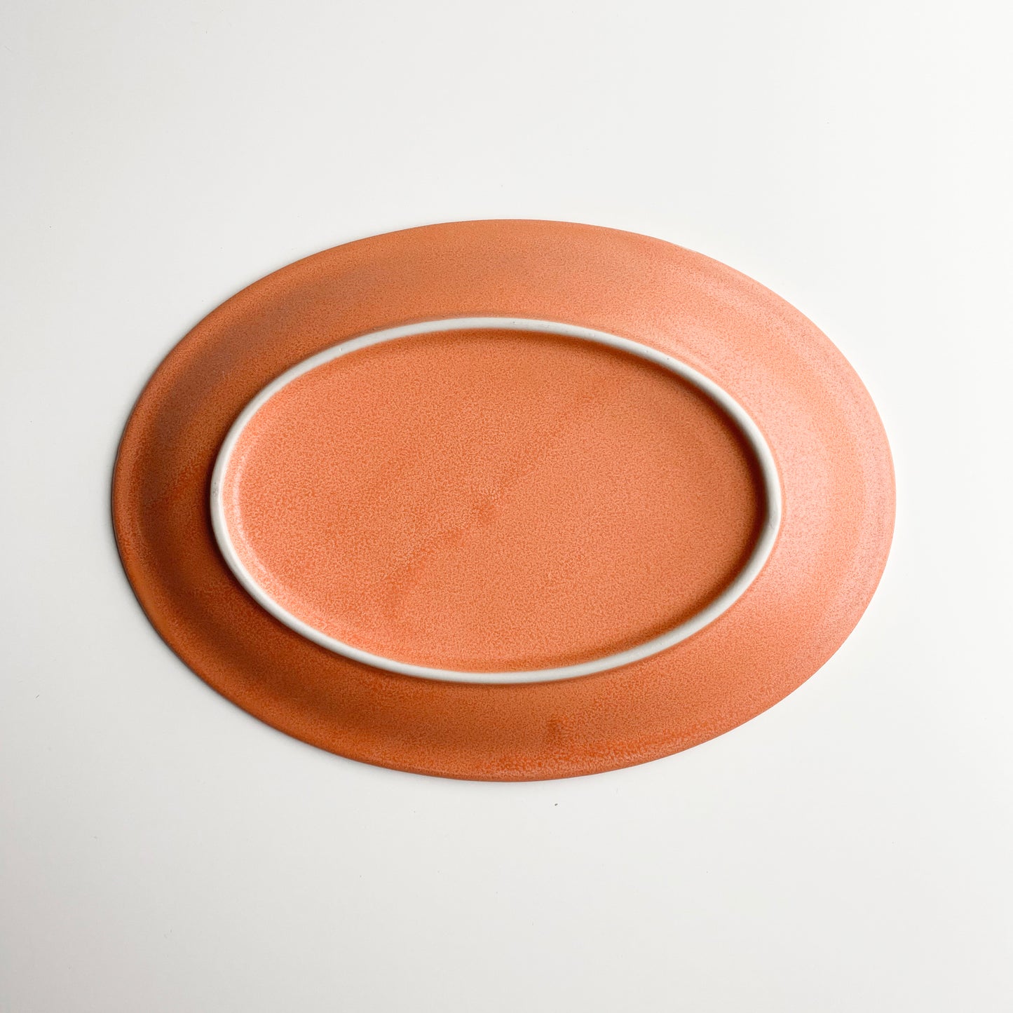 Mino ware Plate O - Majolica Orange