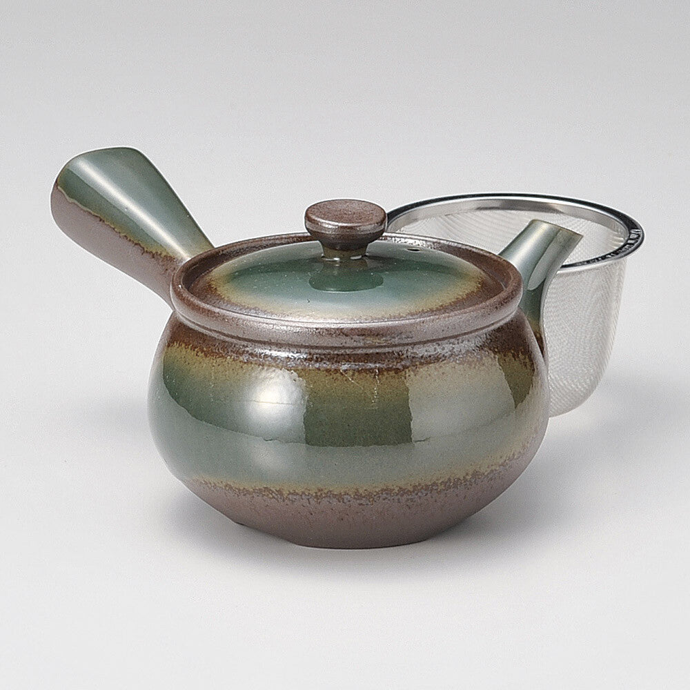 Japanese Teapot - Rokubei Kyusu - Green