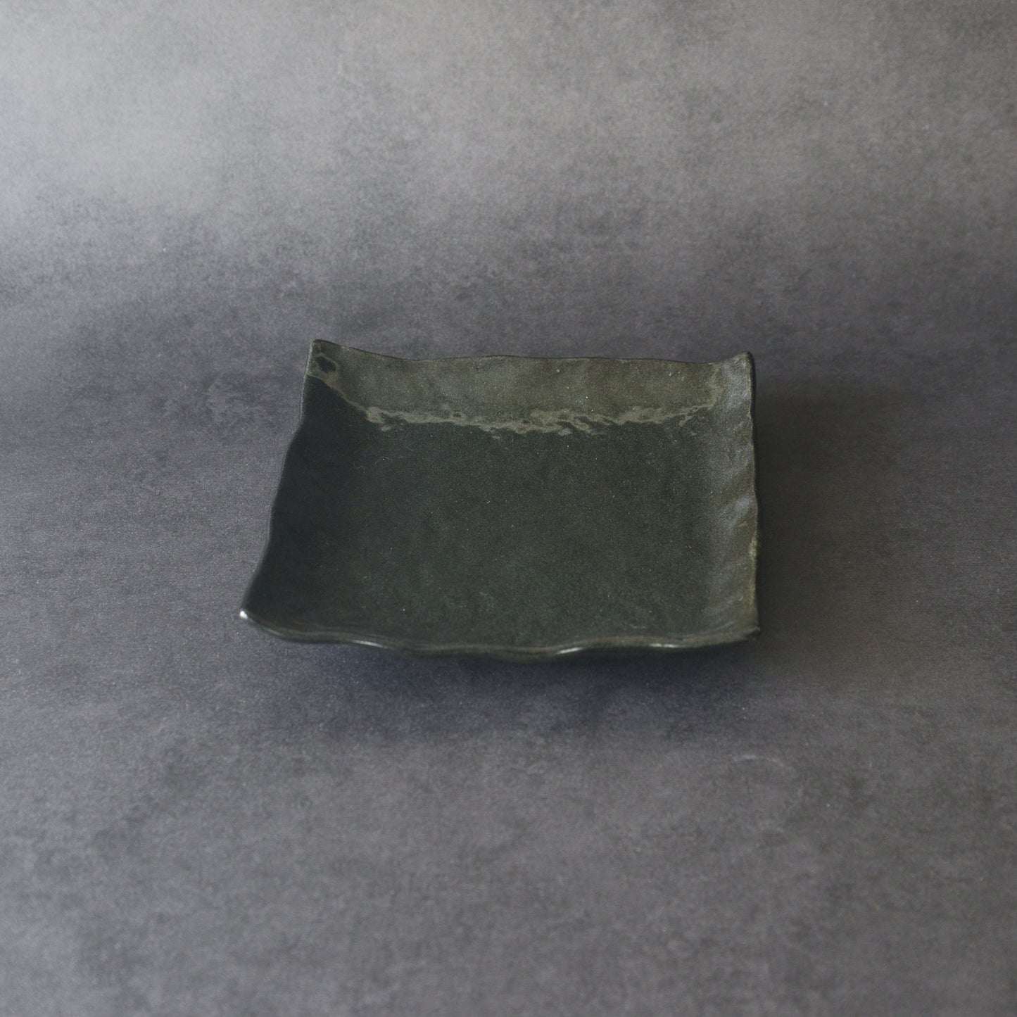 Mino ware Square Dish Set - Black - 2 Pieces