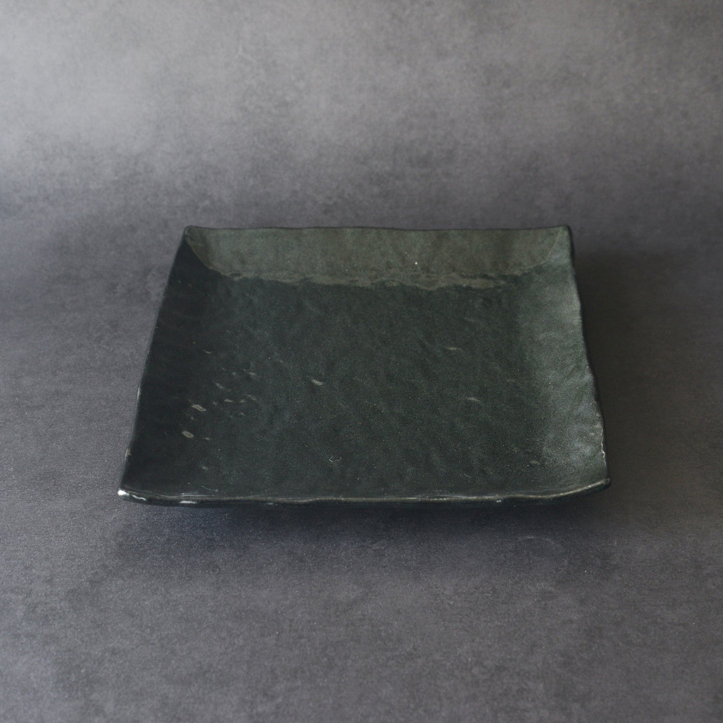 Mino ware Square Dish Set - Black - 2 Pieces