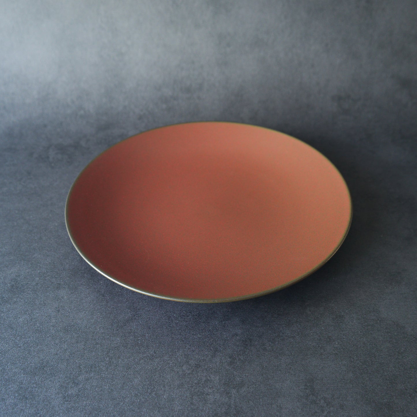 Mino ware Plate Set - Scarlet Red - 4 Pieces