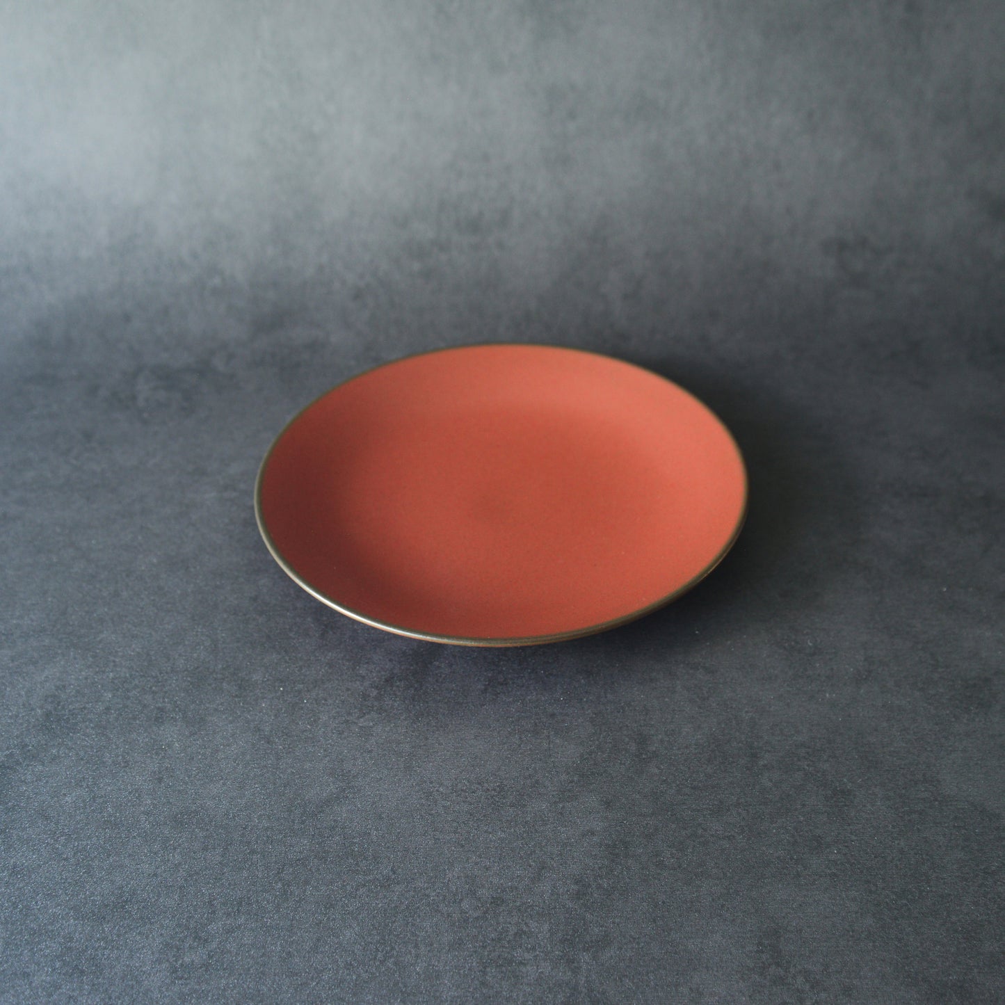 Mino ware Plate Set - Scarlet Red - 4 Pieces