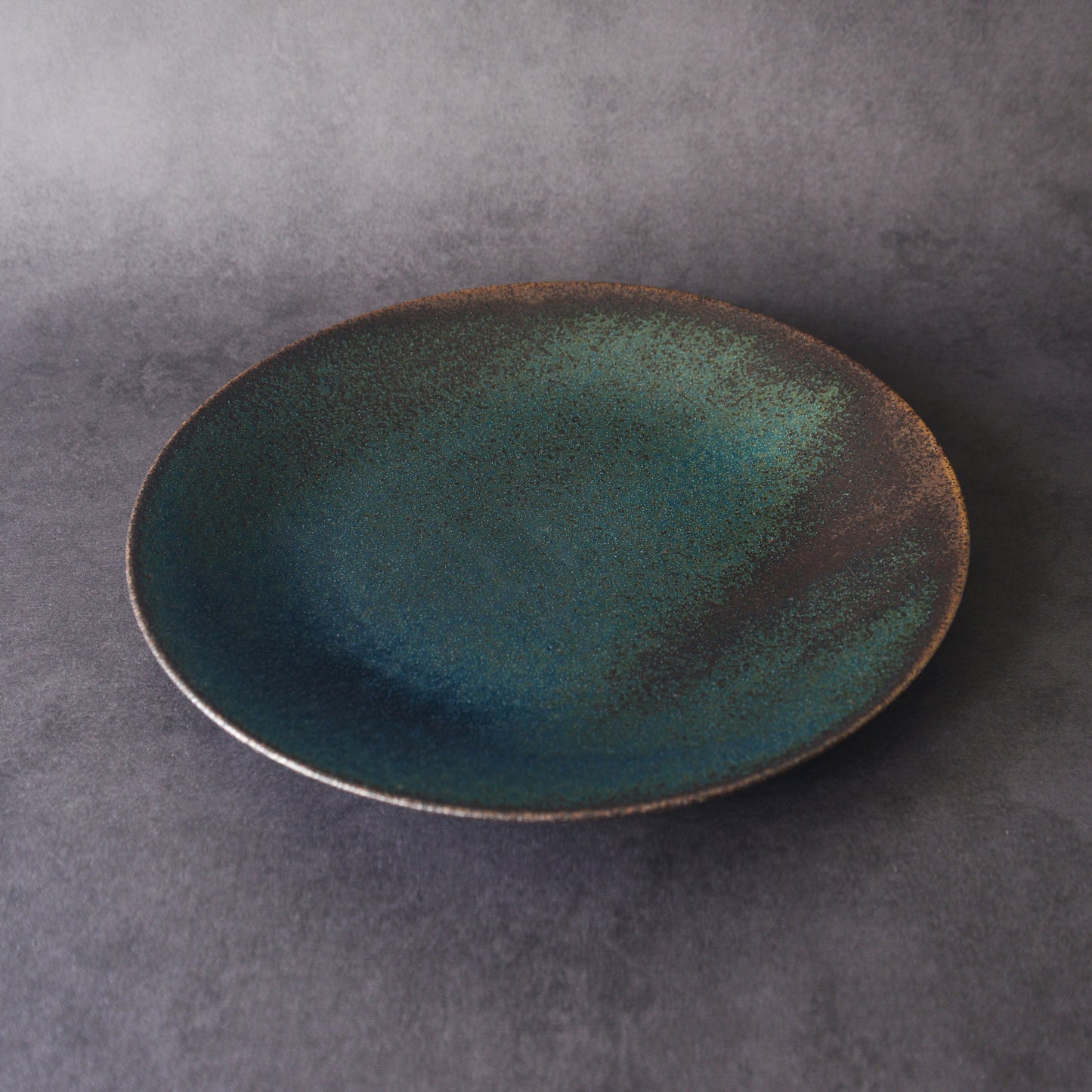 Mino ware Plate Set - Black Drop - 4 Pieces
