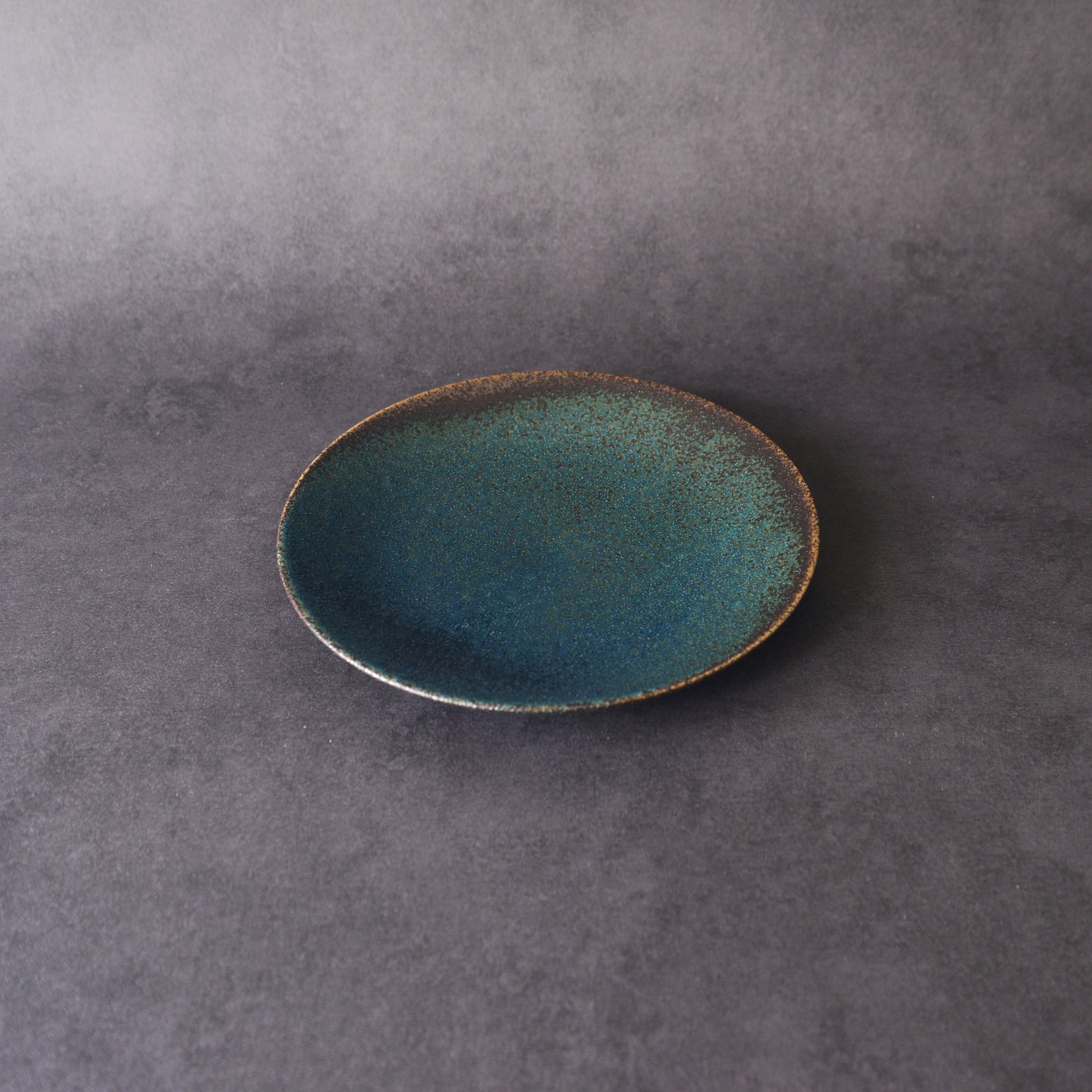 Mino ware Plate Set - Black Drop - 4 Pieces