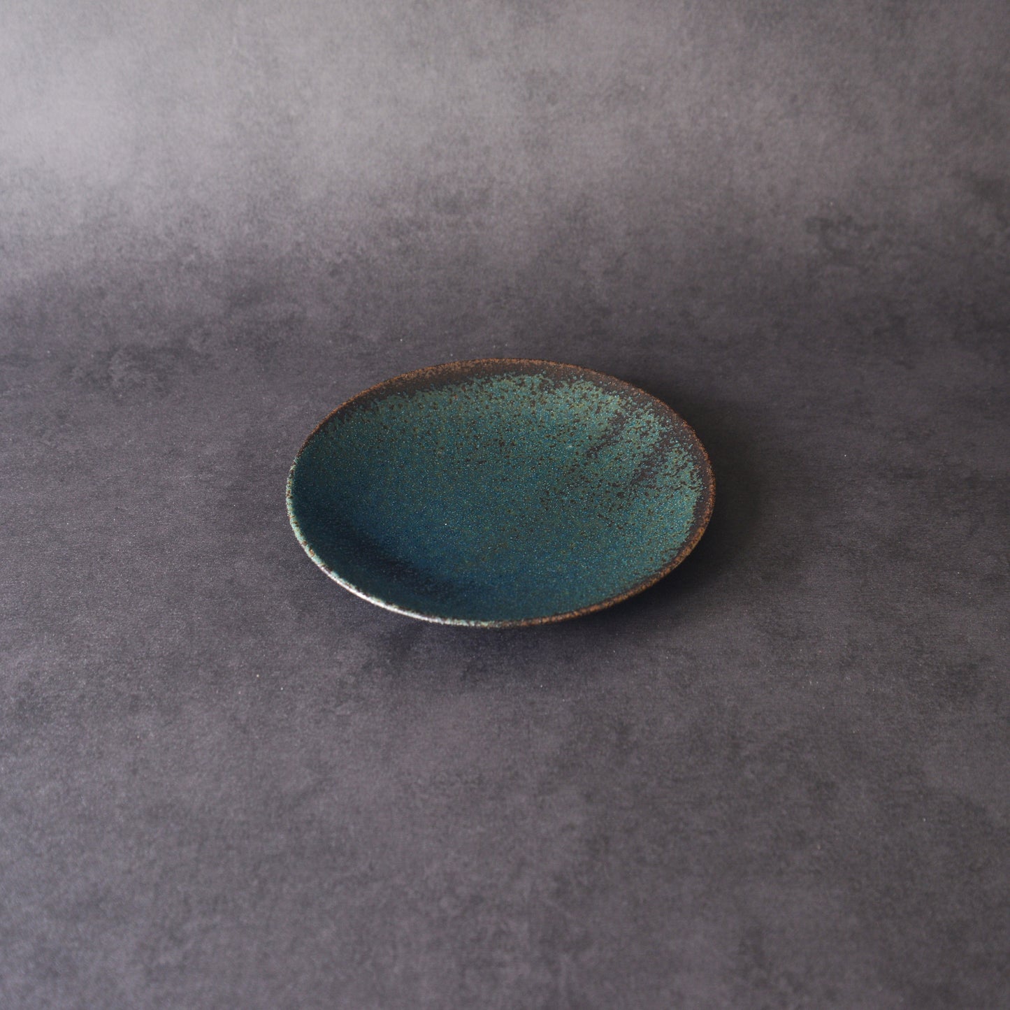 Mino ware Plate Set - Black Drop - 4 Pieces