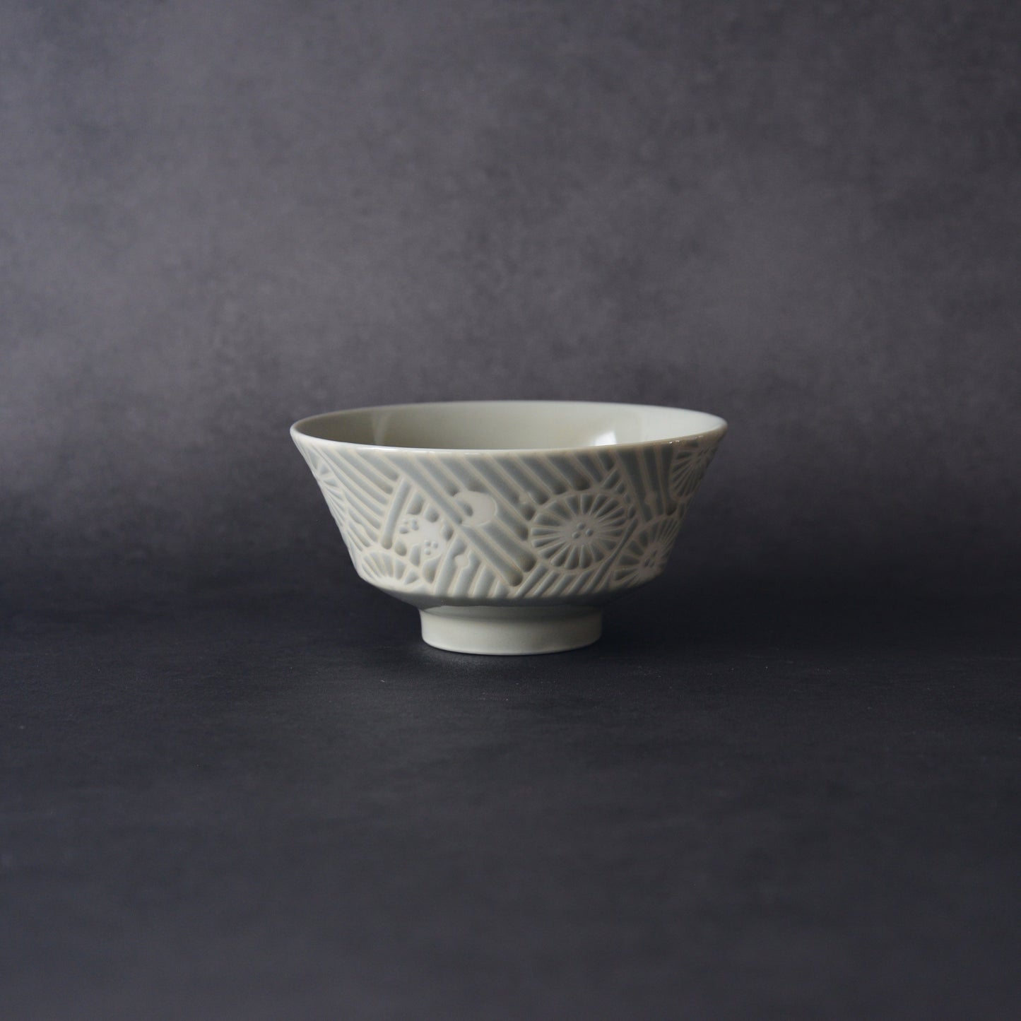 Mino ware Rice Bowl - Pale Gray