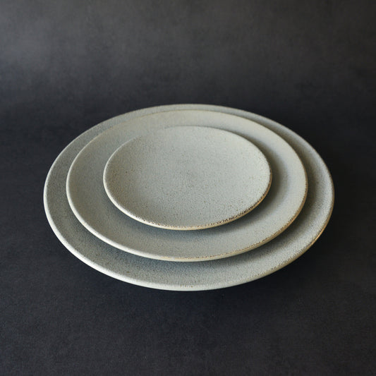 Mino ware Plate Set - Asagiri - 3 Pieces
