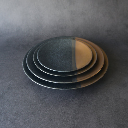 Mino ware Plate Set - Wabi - 4 Pieces