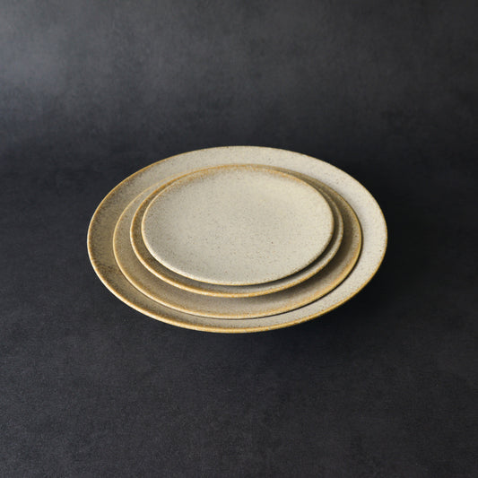 Mino ware Plate Set - Silk Robe - 4 Pieces
